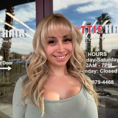 Blonde Hair Transformation with Baby Lights - hair service