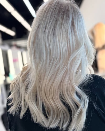 Blonde Keratin Bond Extensions Transformation - hair service