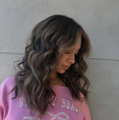 Fall Color Transformation - Cool Blonde to Darker Tones - hair service