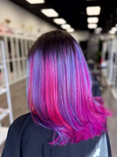 Vivid Hair Color Transformation
