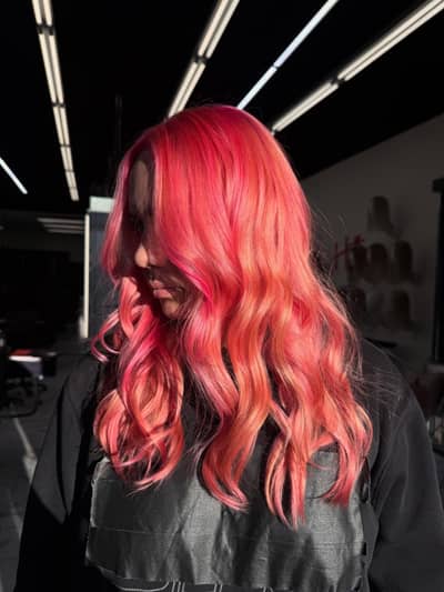 Strawberry Sherbet Hair Color Transformation