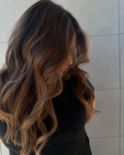 Cool Blonde Curls with Extensions - hair service