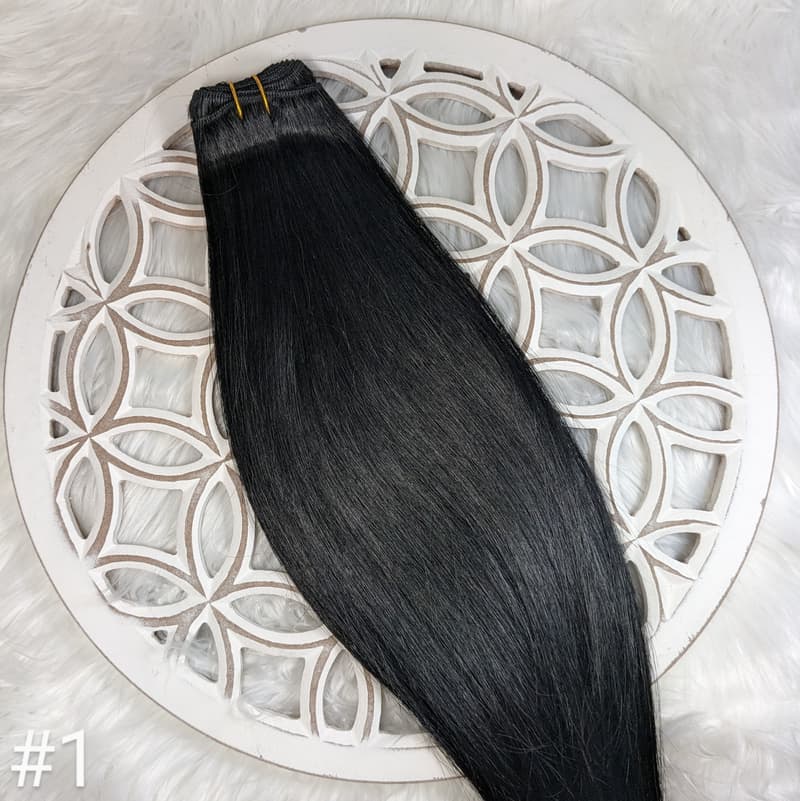 20" Russian Remy Weft Extensions – Free Color Match - Same-Day Install Las Vegas — #1