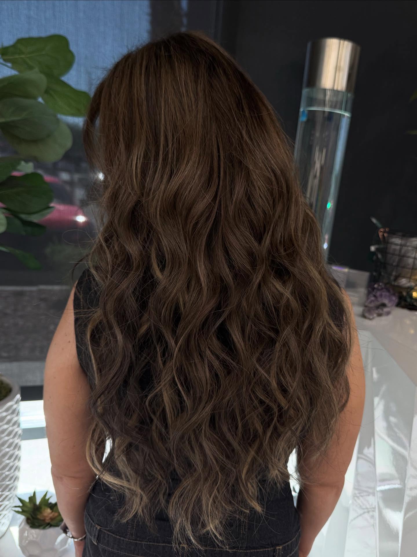 Blonde to Dimensional Brunette Transformation - Before