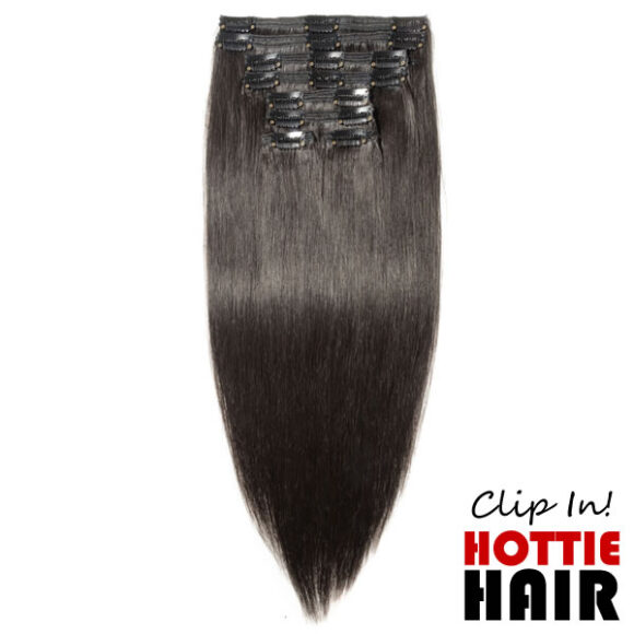 Clip In Hair Extensions 01B 01 Natural Black.fw
