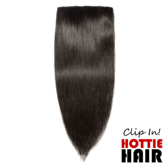 Clip In Hair Extensions 01B 02 Natural Black.fw