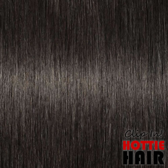 Clip In Hair Extensions 01B 04 Natural Black.fw
