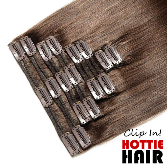 Clip In Hair Extensions 02 03 Dark Brown.fw