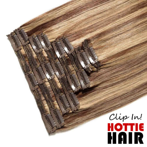Clip In Hair Extensions 04 27 03 Medium Brown Dark Blonde.fw