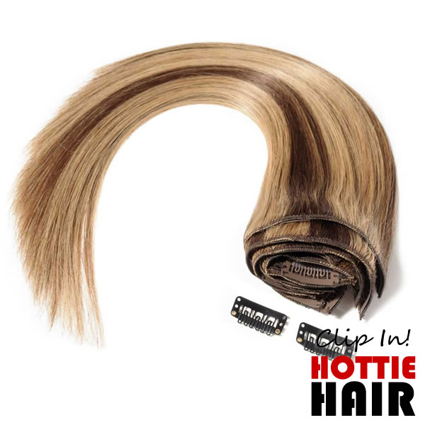 Clip In Hair Extensions 04 27 05 Medium Brown Dark Blonde.fw