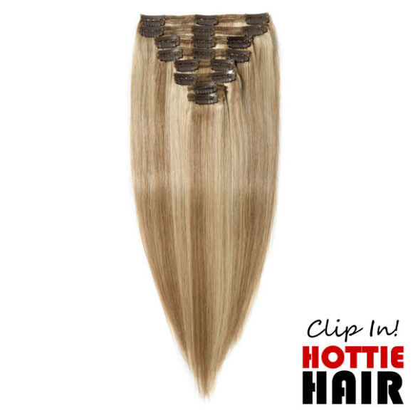 Clip In Hair Extensions 18 613 01 Medium Blonde Bleach Blonde.fw