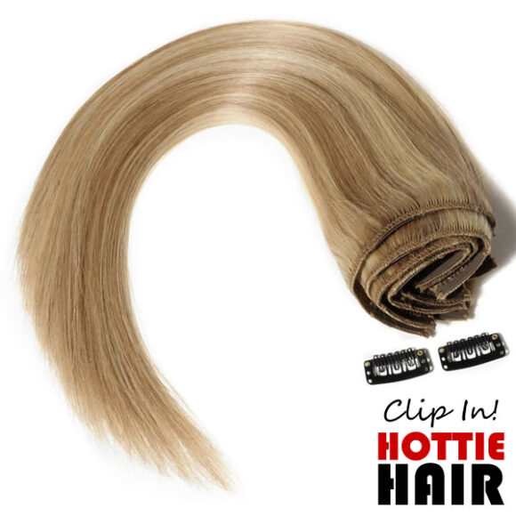 Clip In Hair Extensions 18 613 05 Medium Blonde Bleach Blonde.fw