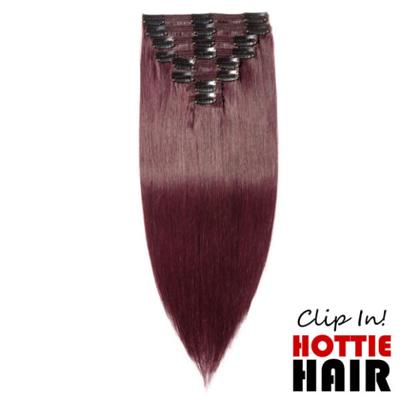 Clip In Hair Extensions 99J 01 Red Wine.fw