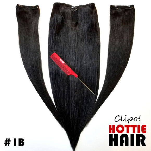 Clipo Hair Extensions Front Fold 01B halo clip in