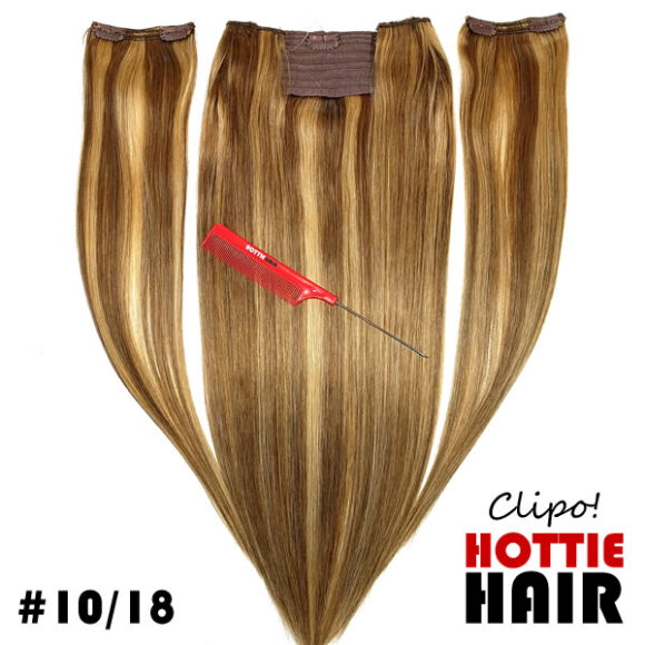 Clipo Hair Extensions Front Fold 10 18 halo clip in
