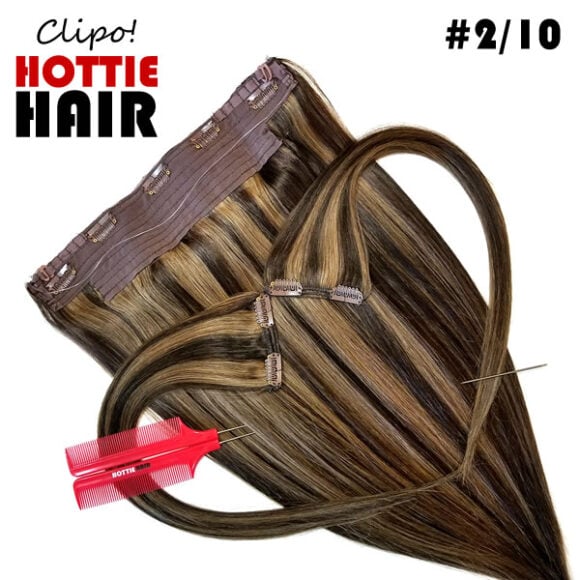 Clipo Hair Extensions Front Heart 02 10 halo clip in