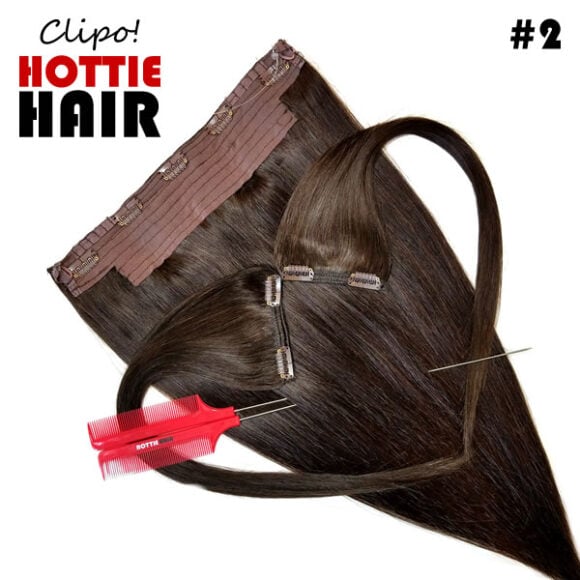 Clipo Hair Extensions Front Heart 02 halo clip in