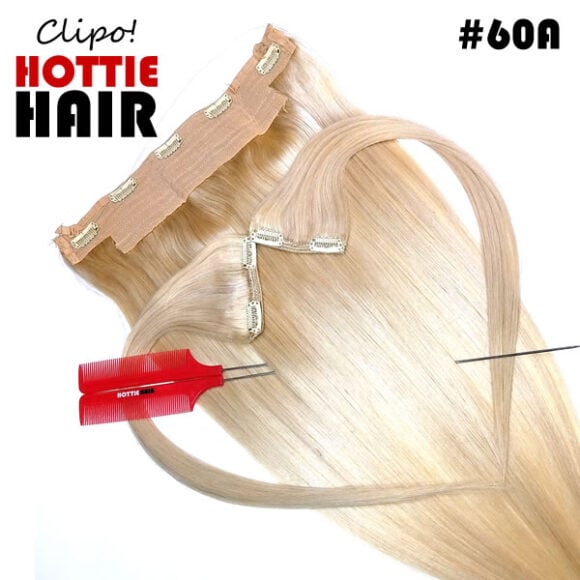 Clipo Hair Extensions Front Heart
