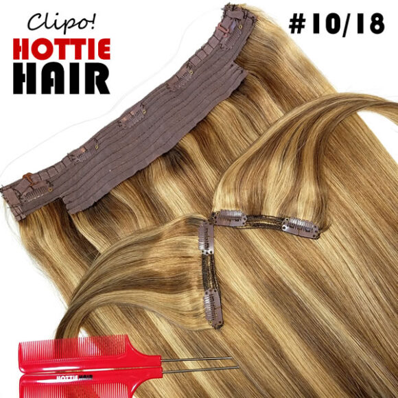 Clipo Hair Extensions Front Heart Zoom 10 18 halo clip in