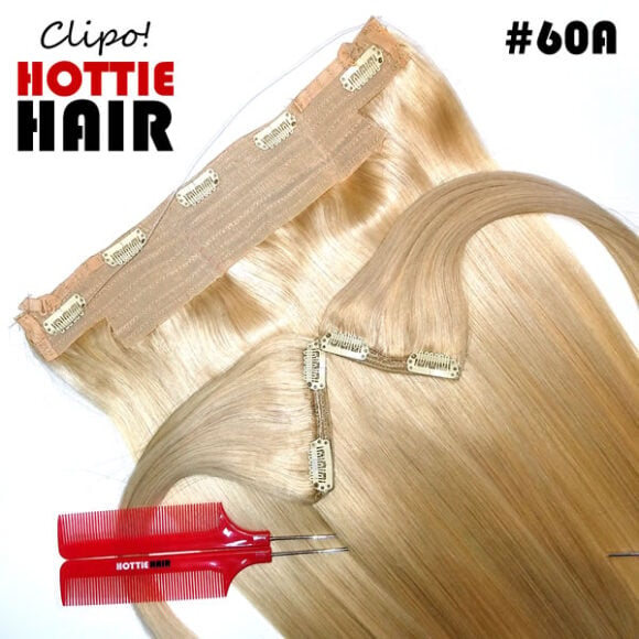 Clipo Hair Extensions Front Heart Zoom
