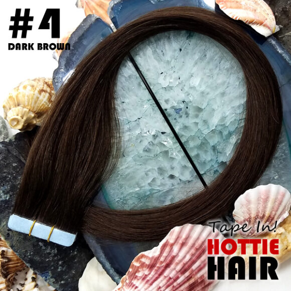Tape In Hair Extensions Dark Brown Rock Top 04.fw