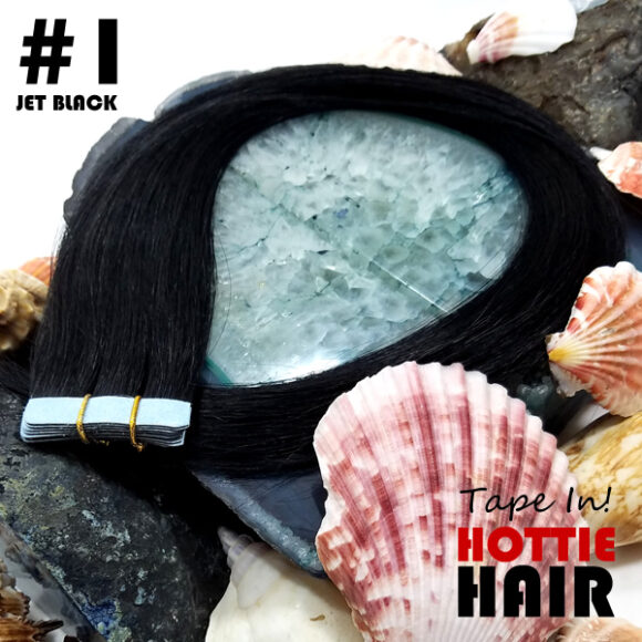 Tape In Hair Extensions Jet Black Rock 01.fw