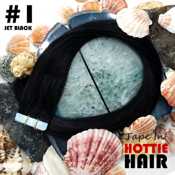 Tape In Hair Extensions Jet Black Rock Top 01.fw