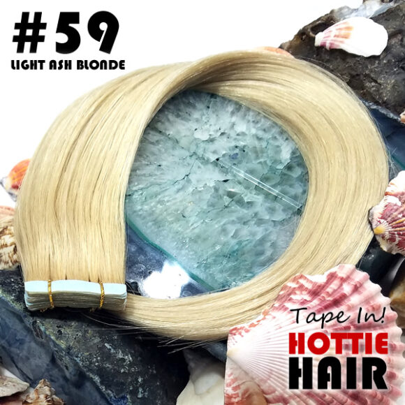 Tape In Hair Extensions Light Ash Blonde Rock 59.fw