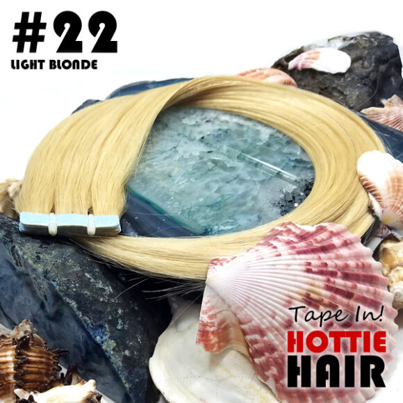 Tape In Hair Extensions Light Blonde Rock 22.fw