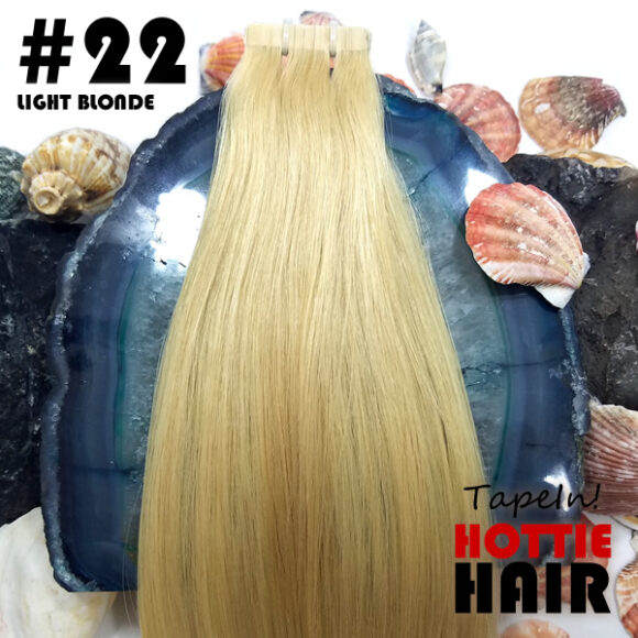 Tape In Hair Extensions Light Blonde Swatch 22.fw
