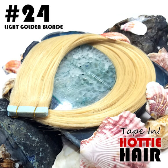 Tape In Hair Extensions Light Golden Blonde Rock 24.fw