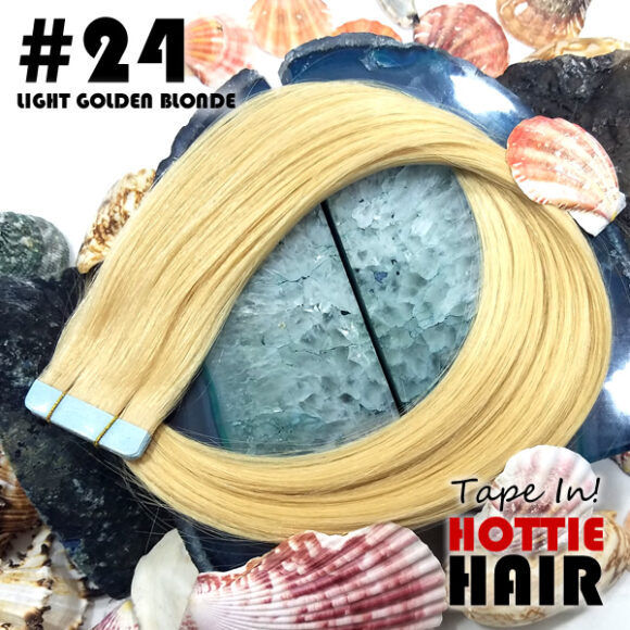 Tape In Hair Extensions Light Golden Blonde Rock Top 24.fw