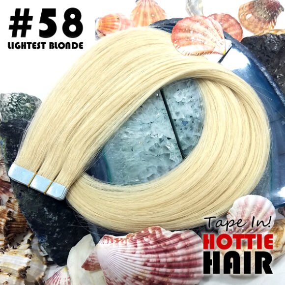 Tape In Hair Extensions Lightest Blonde Rock Top 58.fw