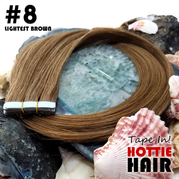 Tape In Hair Extensions Lightest Brown Rock 08.fw