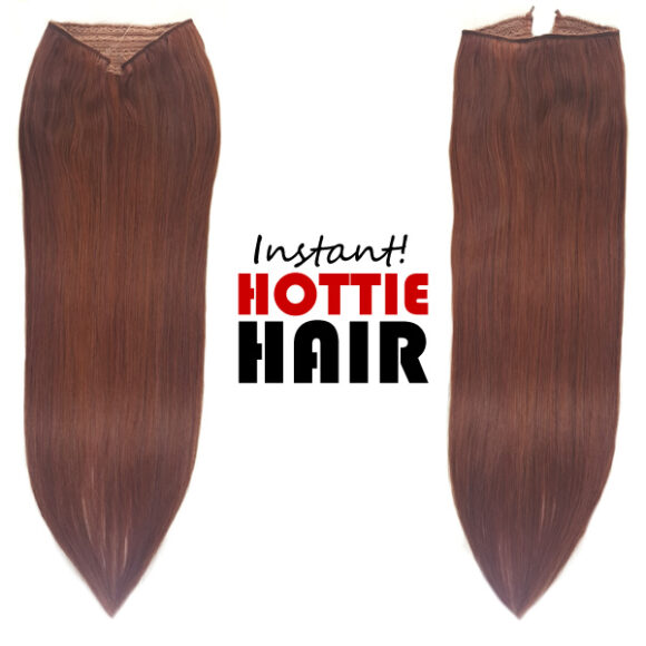 Halo Hair Extensions Front Back Dark Auburn Mix P 33 34