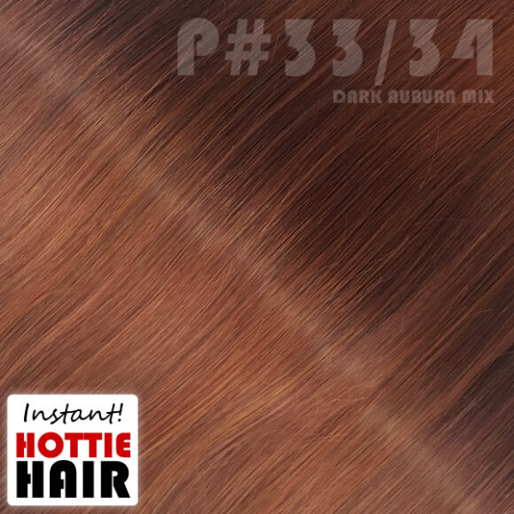 Halo Hair Extensions Swatch Dark Auburn Mix P 33 34