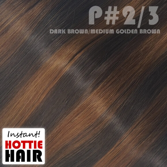 Halo Hair Extensions Swatch Dark Brown Medium Golden Brown Mix P 02 03