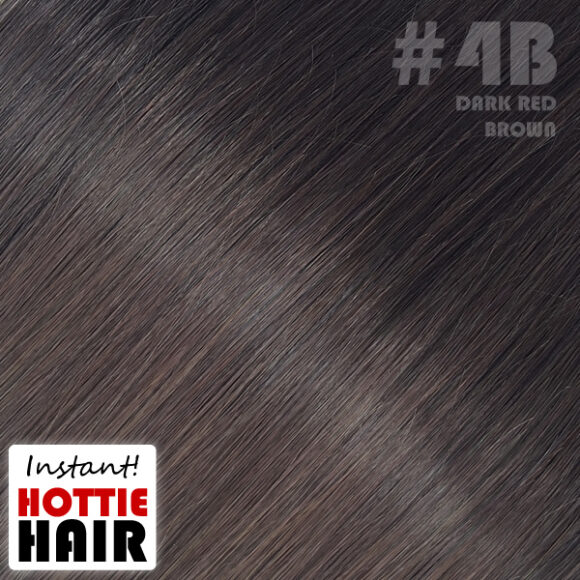 Halo Hair Extensions Swatch Dark Brown Red 04B
