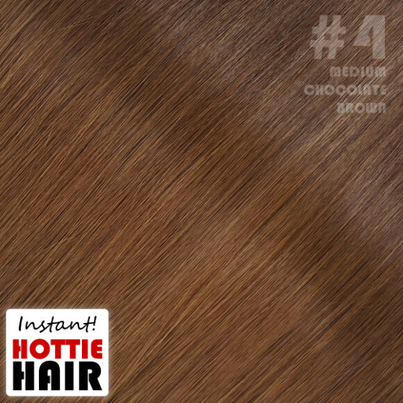 Halo Hair Extensions Swatch Medium Chocolate Brown 04