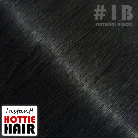 Halo Hair Extensions Swatch Natural Black 01B