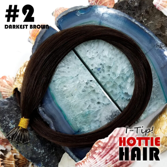 I Tip Hair Extensions Darkest Brown Rock Top 02.fw