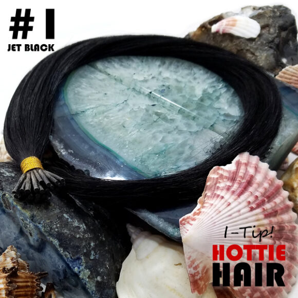 I Tip Hair Extensions Jet Black Rock 01.fw