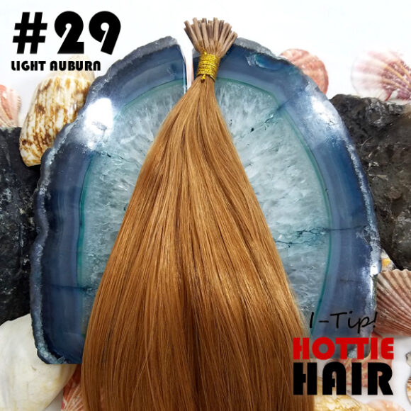 I Tip Hair Extensions Light Auburn Swatch 29.fw