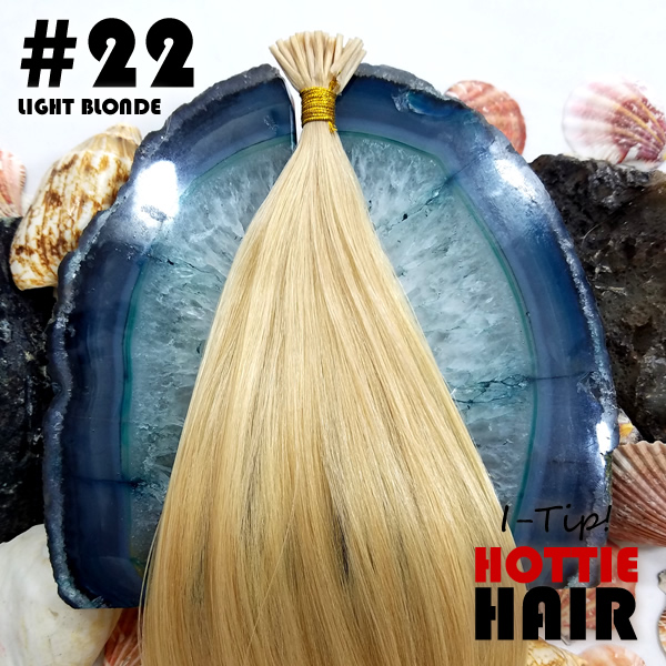 I Tip Hair Extensions Light Blonde Swatch 22.fw