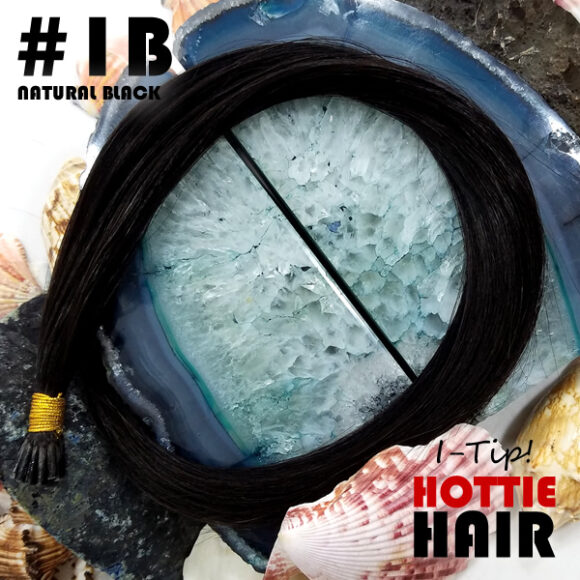 I Tip Hair Extensions Natural Black Rock Top 01B.fw
