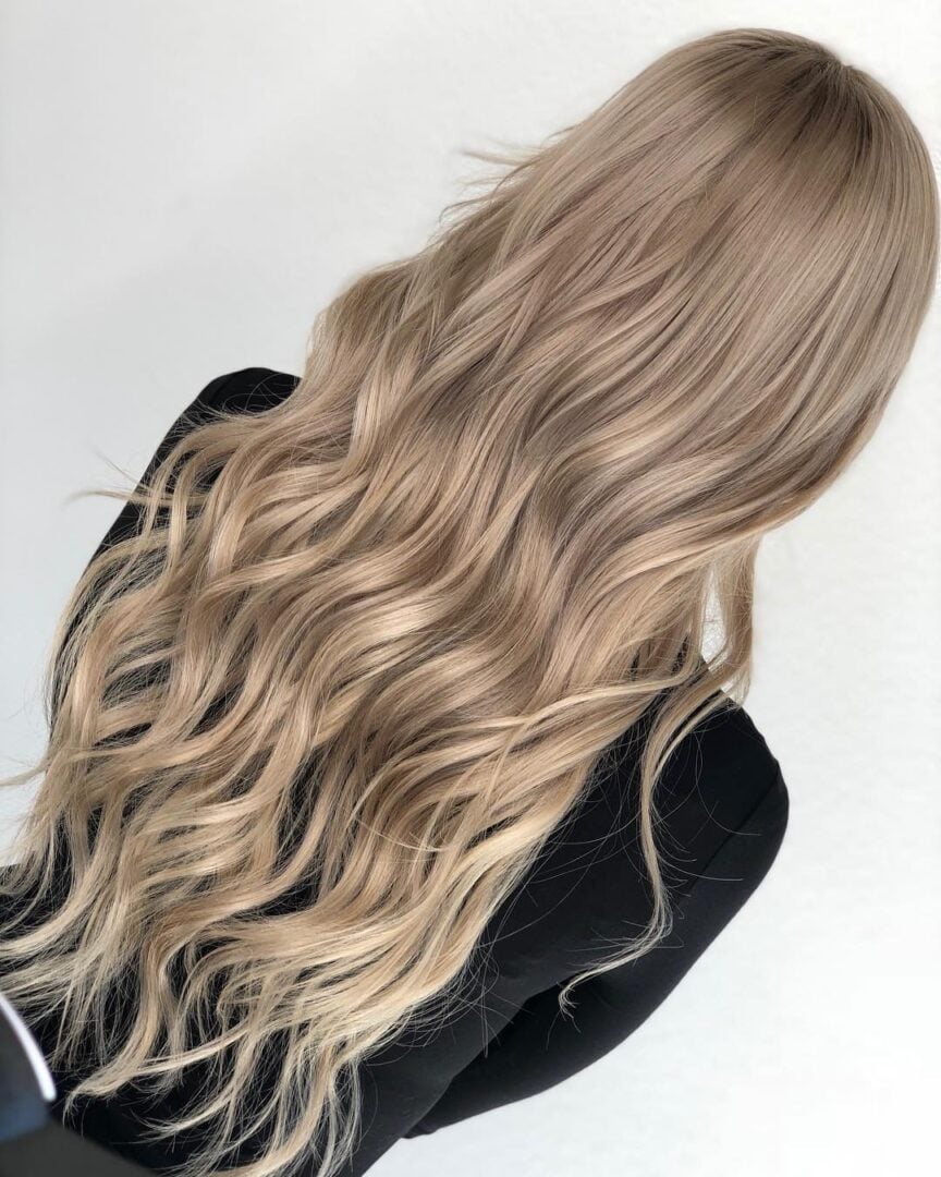Tape In Hair Extensions Las Vegas Client