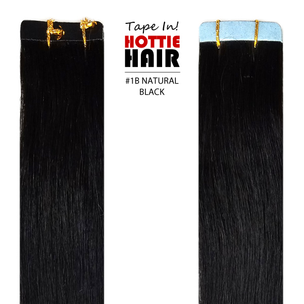 Tape In Hair Extensions Front Back Jet Black Top 01.fw