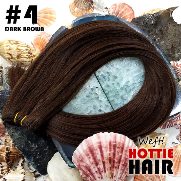 Weft Hair Extensions Dark Brown Rock Top 04.fw