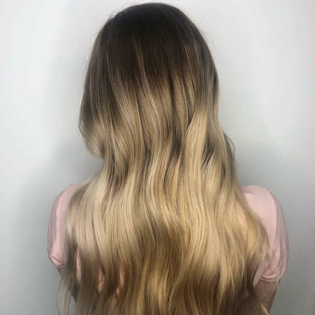 ombre balayage for low maintenance