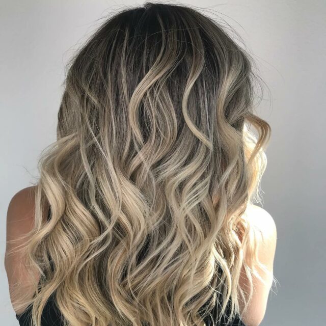ombre hair ash brown light blonde